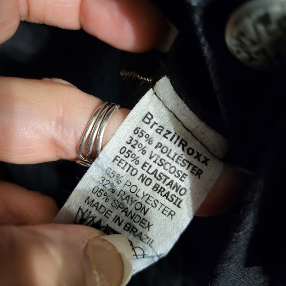 RARE Y2K BRAZILROXX WOMANS UNIQUE DENIM JACKET SZ S - Picture 7 of 9